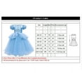 thumbnail image 4 of HAWEE Toddler Girls Princess Blue Costumes Halloween Dress up Fancy Gown for Cosplay Party, 4 of 4