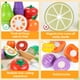 thumbnail image 3 of Juego de comida de madera WOODMAM para niños pequeños, juguete para cortar, 3 of 7