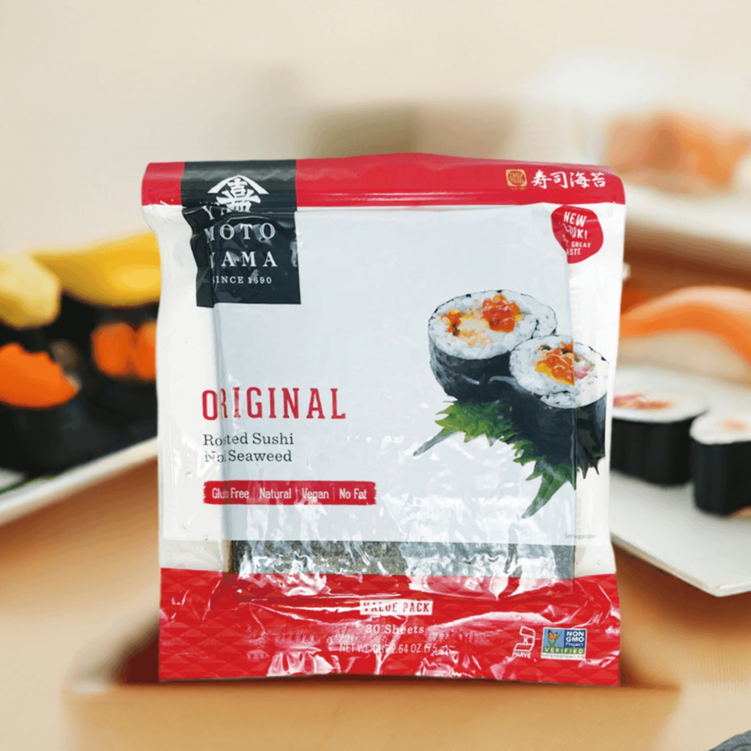 nori J-Basket Yaki Sushi Nori Roasted Seaweed, 10 Sheets 0.88oz
