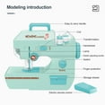 thumbnail image 3 of Juguete De Máquina De Coser Para Niños Con Efecto De Luz, Juguete De Máquina De Coser, Juguete De Costura Eléctrico Educativo Temprano Muyoka Hogar, 3 of 6
