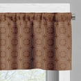 thumbnail image 3 of Ambesonne Abstract Valance Pack of 2, Circular Shapes in Squares, 54"X18", Redwood White Almond, 3 of 5