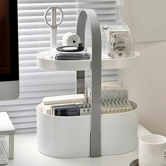 KAJNBN 1Pack Storage Rack For Kitchen And Bathroom Abs Material White