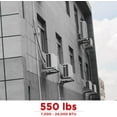 thumbnail image 7 of TURBRO Wall Mount Stand for Mini Split Ductless Air Conditioner Heat Pump System, Sturdy Stainless Steel Bracket w/Dual Cross-Bars, Support Condenser up to 550 lbs (7,000 - 24,000 BTU), 7 of 7