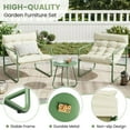 thumbnail image 5 of TECHMILLY Outdoor Bistro Sets, 3 Piece Patio Chairs, Patio Bistro Furniture Set with Side Table for Porch, Balcony, Backyard, Beige, 5 of 8