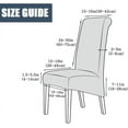 thumbnail image 3 of Shukii Waterproof PU Leather XL Chair Covers Stretch Dining Chair Covers Set of 4 Grey Chair Slipcovers Chair Protector Cover Universal Chair Covers for Dining Room Kitchen Hotel, 3 of 8
