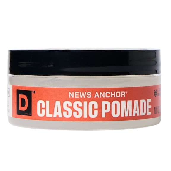 Duke Cannon News Anchor Classic Hair Pomade for Men, Strong Hold, Light Shine, 2 oz