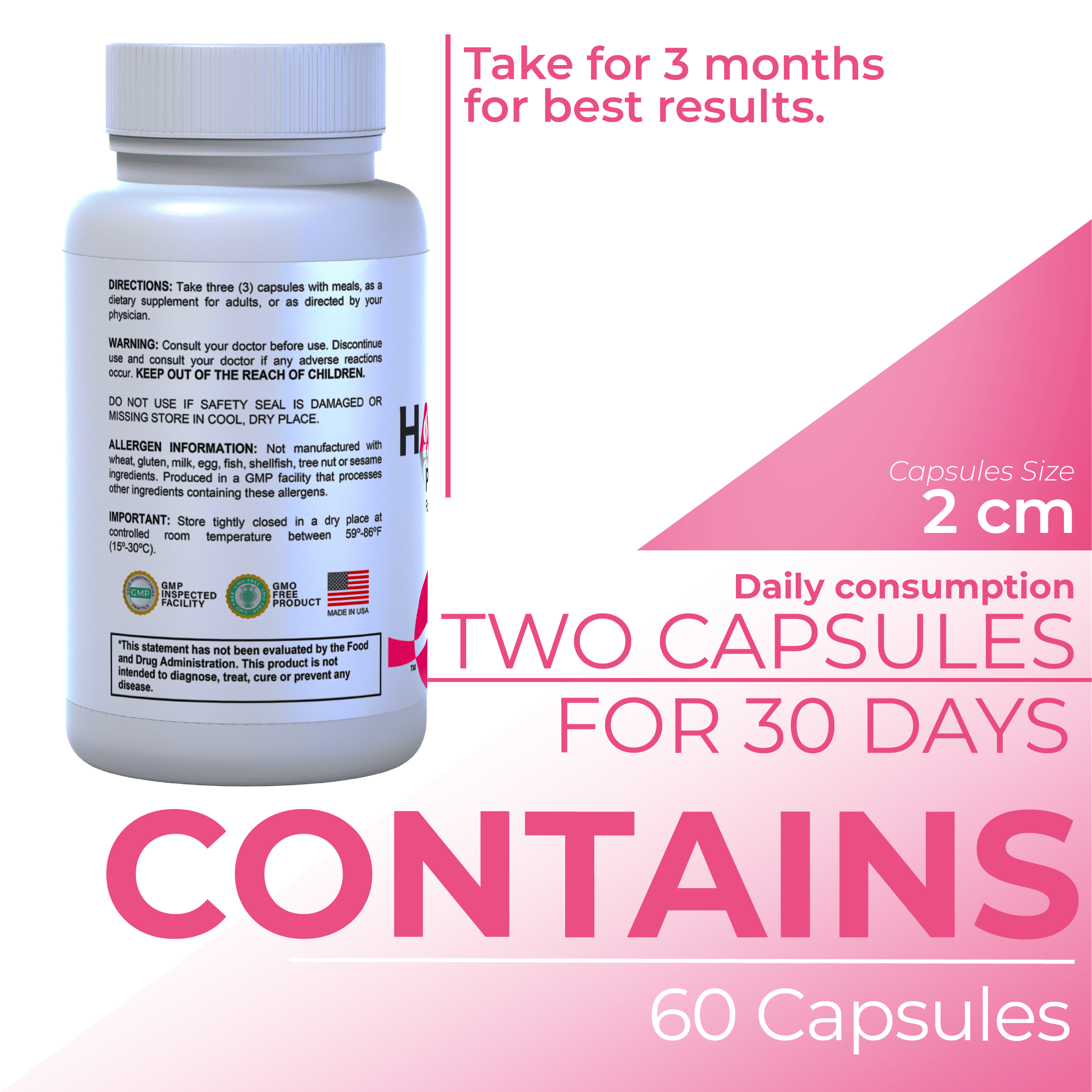 HALLNATAL - Basic Prenatal Vitamins for Women, Folate, Iron, B12 + 20 Essential Vitamins and Minerals, Pregnant and Nursing Women - 90 Capsules - 30 Servings - Hallusa Natural