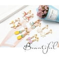 thumbnail image 6 of Hifot 12 Pairs Clip-On Earrings, Multicolor, Flower, Unicorn, Mermaid, Fruit, Rainbow, Snow, Moon, 6 of 7