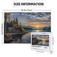 thumbnail image 5 of 1000 PCS Wooden Puzzles For Adults 1000 Pieces Lakeside Hut,Challenging Brain Exercise,1000 Piece Jigsaw Puzzle For Adults Challenging Puzzle Perfect For Game Nights,Gift For Puzzle & Landscape Lover, 5 of 6