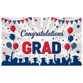 thumbnail image 5 of Congrats Grad Themed Banner with Stars Balloons and Grad Silhouettes Backdrop Party Decorations for Graduation Ceremony Celebration Photography Props Graduation Party Decor Background, 5 of 7