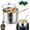 With Steamer+Lid, variant on Titanium Saucepan with Lid Pure Hammered Cooking Pot No Coating Non Stick Multipurpose Sauce Pan Fast Even Heating Dual Pour Spouts Compatible Induction Gas Electric Cooktops(With Steamer+Lid,7.87in)