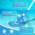 thumbnail image 4 of Costway Upgraded Automatic Pool Cleaner Swimming Pool Vacuum Sweeper with10 Extension Hose, 4 of 9