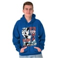 thumbnail image 3 of The Smurfs Kanji Up To No Good Hoodie Hooded Sweatshirt Men Brisco Brands X, 3 of 6