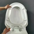 thumbnail image 3 of 2Pcs Toilet Seat Hinge Stainless Steel Toilet Cover Mounting Connector Toilet Lid Hinge Mounting Fittings Replacement Parts, 3 of 5
