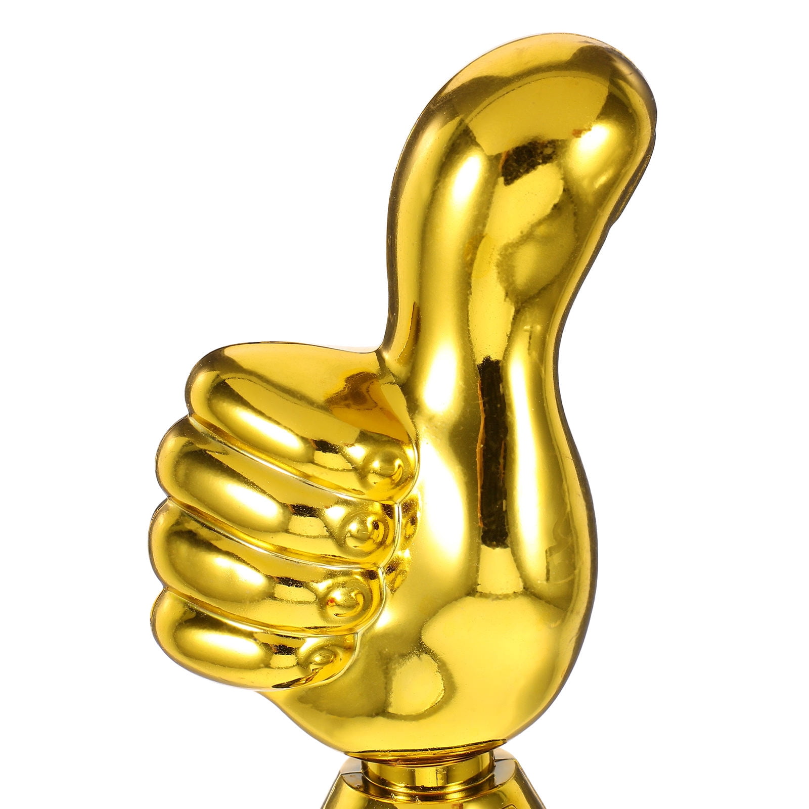 HONITANO 6-Piece Golden Plastic Award Trophies Set for Office Parties, Events, Recognition, and Celebrations