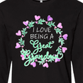 thumbnail image 4 of Inktastic I Love Being a Great Grandma- Circle of Hearts Long Sleeve T-Shirt, 4 of 5
