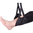 thumbnail image 5 of Almohadilla para pies negra Almohadilla para pies portátil para avión de viaje Hamaca para pies Almohadilla para pies de viaje Hamaca para piernas con correas ajustables, adecuada para viajes y oficina Sailing Electrónica, 5 of 5