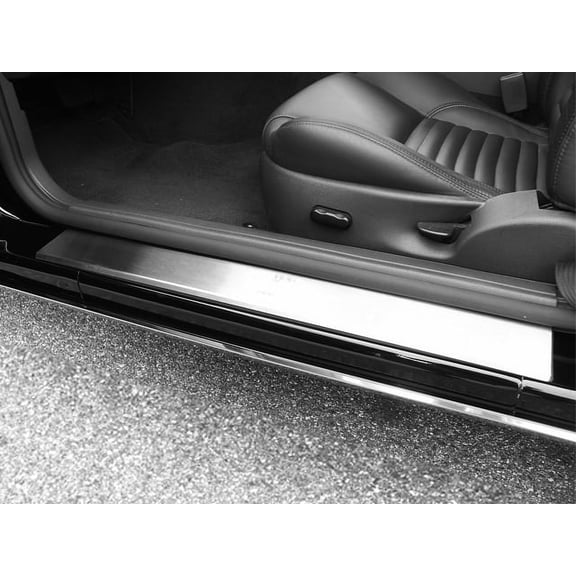Stainless Steel Door Sill Trim 2Pc Fits 2002-2006 Ford Thunderbird DS43670 QAA