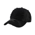 thumbnail image 3 of Lumtrix Vintage Distressed Baseball Caps Soft Dad Hats Adjustable Trendy Hat for Mens Womens Black One Size, 3 of 4