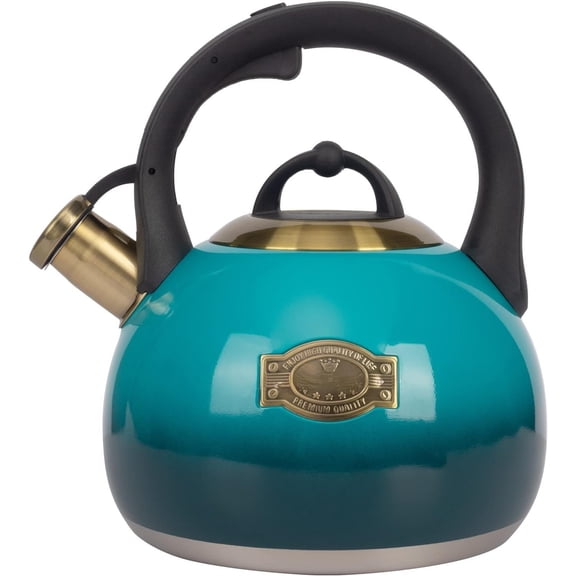 Kettle Stovetop Whistling Kettle Teapot, Grade Stainless Steel Teakettle for Stove Top with Heat Proof Handle, 3.1 Quart Pot