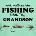 thumbnail image 3 of CafePress - Rather Be Fishing Grandson Dark T Shirt - Men's Classic Graphic Cotton T-Shirt, 3 of 4