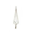 thumbnail image 1 of YiJuHui Macrame Plant Hanger Handmade Cotton Rope Hanging Planter Holder with Wood Hook for Indoor Outdoor Home Decor Wall Garden Boho 105cm, 1 of 9