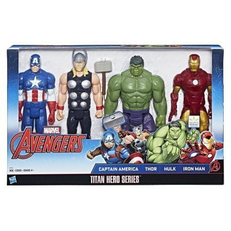Captain America Figures Iron Man Details about   New Marvel Avengers Titan Set Thor Hulk 