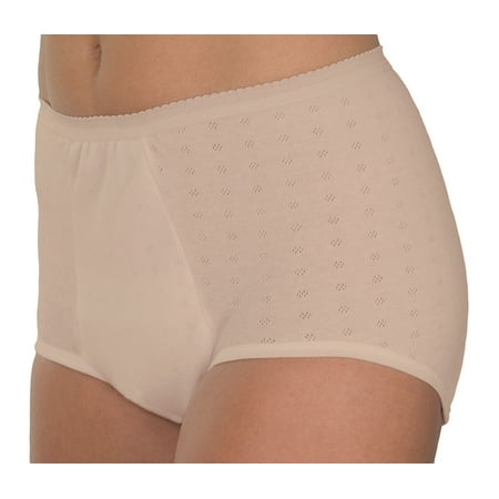 1-Pack Wearever Wearever Women's Super Incontinence Panties - Washable Reusable Bladder Control Briefs - Single Panty