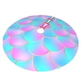 thumbnail image 2 of Kll 48" Christmas Tree Skirt Purple Dragon Scales Xmas Tree Skirts Mat For New Year Xmas Holiday Party Indoor Outdoor Home Decoration, 2 of 9