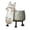 Gray#02, variant on Linnome Resin Barn Shaped Flower Pot Planter for Courtyard Garden Home Decor 9.84 Inch