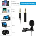 thumbnail image 4 of Microphone Portable Mini 3.5mm à Condensateur Clip-on Micro Lavalier Réduction de Bruit Filaire Mikrofo/Microfon pour Téléphone PC Portable, 4 of 9