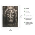 thumbnail image 2 of The Shroud of Turin (Sindone di Torino) - Turin Shroud (Sacra Sindone) - Vintage Religious Art by Secondo Pia c.1898 - Master Art Print (Unframed) 9in x 12in, 2 of 4