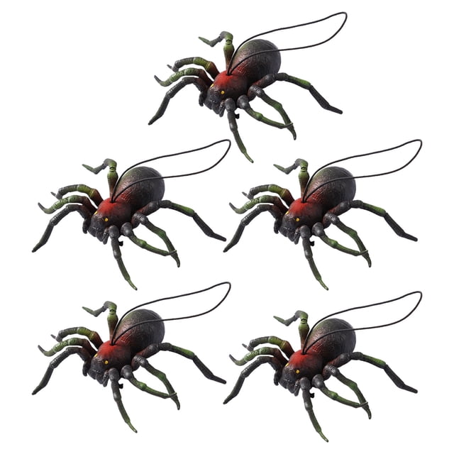 Hml Halloween Decoration Halloween Prank Toy Bar Atmosphere Layout Super Large Simulation Rubber Spider