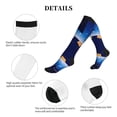 thumbnail image 6 of Bixox Blue Casino Print Compression Socks,Compression Socks Women & Men Circulation for Medical,Running,Athletic, 6 of 7