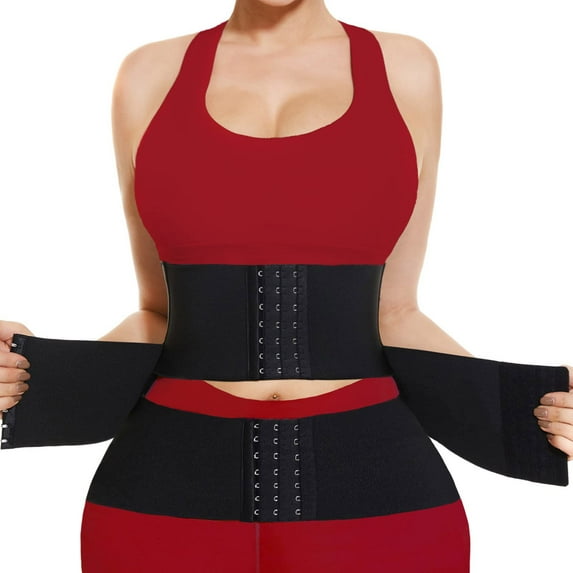 Waist Trainer Corset for Women Underbust Waist Cincher Tummy Control Adjustable Workout Girdle Hourglass Body Shaper for Gym Workout Yoga