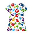 thumbnail image 3 of RXIRUCGD 2025 Vêtements d'Été pour Enfants 3-12 Ans Mode Imprimée Pyjama Rêveur Mi-Mollet Chemise de Nuit, 3 of 5