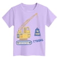 thumbnail image 4 of Gubotare T Shirt Boys Toddler Boys T-Shirt Letter Shirts Kids Short Sleeve Tees Sizes 5-6T (Light Purple,5-6 Years), 4 of 4