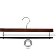 thumbnail image 5 of INTERNATIONAL HANGER Extra Long Walnut Wood Pant Hanger with Velvet Non Slip Bar, 50 Pack, 5 of 5