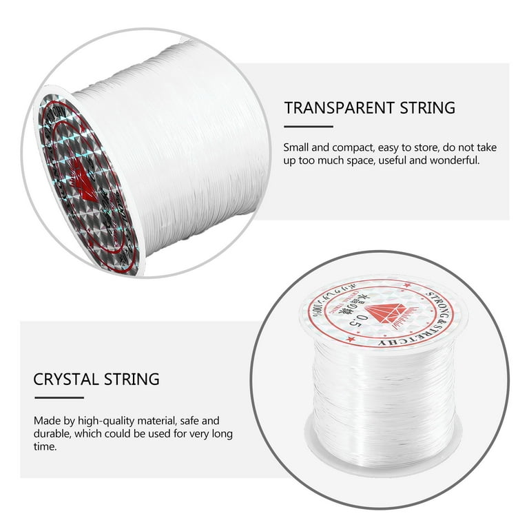 12 Rolls Transparent String Crystal String Clear Cord DIY Decoration Rope 