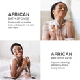 thumbnail image 4 of uds esponja de baño africana red larga esponja de baño exfoliante ducha depurador corporal frotador de espalda, 4 of 5