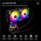 thumbnail image 5 of Coolmoon 240Mm Rgb All-In-One Liquid Computer Cpu Cooler Radiador Sistema De Refrigeración Por Agua Para Intel sonducket EL012917-00, 5 of 6
