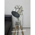 thumbnail image 2 of Nautical Designer Chrome Floor Lamp Nautical Studio Tripod Search Light Decorative, 2 of 3