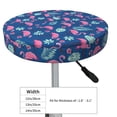 thumbnail image 4 of Lsque Plants And Flamingos Round Bar chair cushion covers Velvet Fabric Premium Comfort Protects from Scratches and Stains for 14-17 Inch Chair- 13 inch, 4 of 7