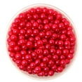 thumbnail image 2 of 500pcs 6mm Rond ABS Imitation Perles Bijoux Résultats pour DIY - Rouge, 2 of 5