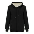 thumbnail image 4 of Plebaso Women's Zip up Hoodies Fleece Lined Comfy Sweatshirts for Women Thermal Thick Warm Hooded Jacket, 4 of 4