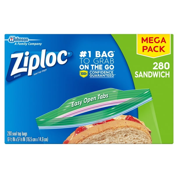 Ziploc Sandwich Bags, 280 ct