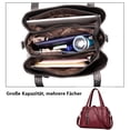 thumbnail image 4 of Bolso de hombro tipo hobo para mujer con correa para el hombro, bolso de hombro, bolso de mano de PU, desechable, 4 of 5