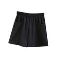 thumbnail image 2 of Lenpel Athletic Shorts for Women Elastic Waist Summer Workout Lounge Shorts with Pockets Fashion Casual Sweat Shorts, 2 of 5