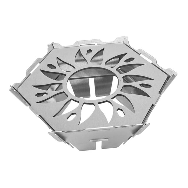jinwen Camping Stove Rack Compact Camp Stove Windscreen for Backpacking Cooking BBQ A