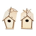thumbnail image 1 of Bird House, Wooden Bird Houses Natural Wooden Home Decoration  For Garden Viewing For Small Bird Chickadees Sparrows, 1 of 8